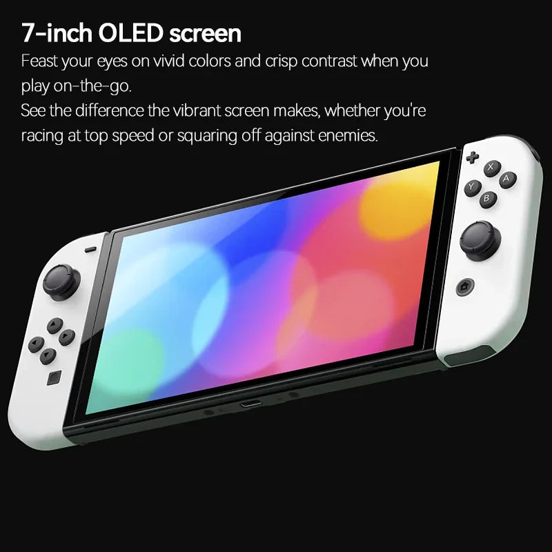 Nintendo Switch OLED Game Console 64GB White / Blue Red Set 7 Inch Touch Screen and 3 Game Modes Famicom