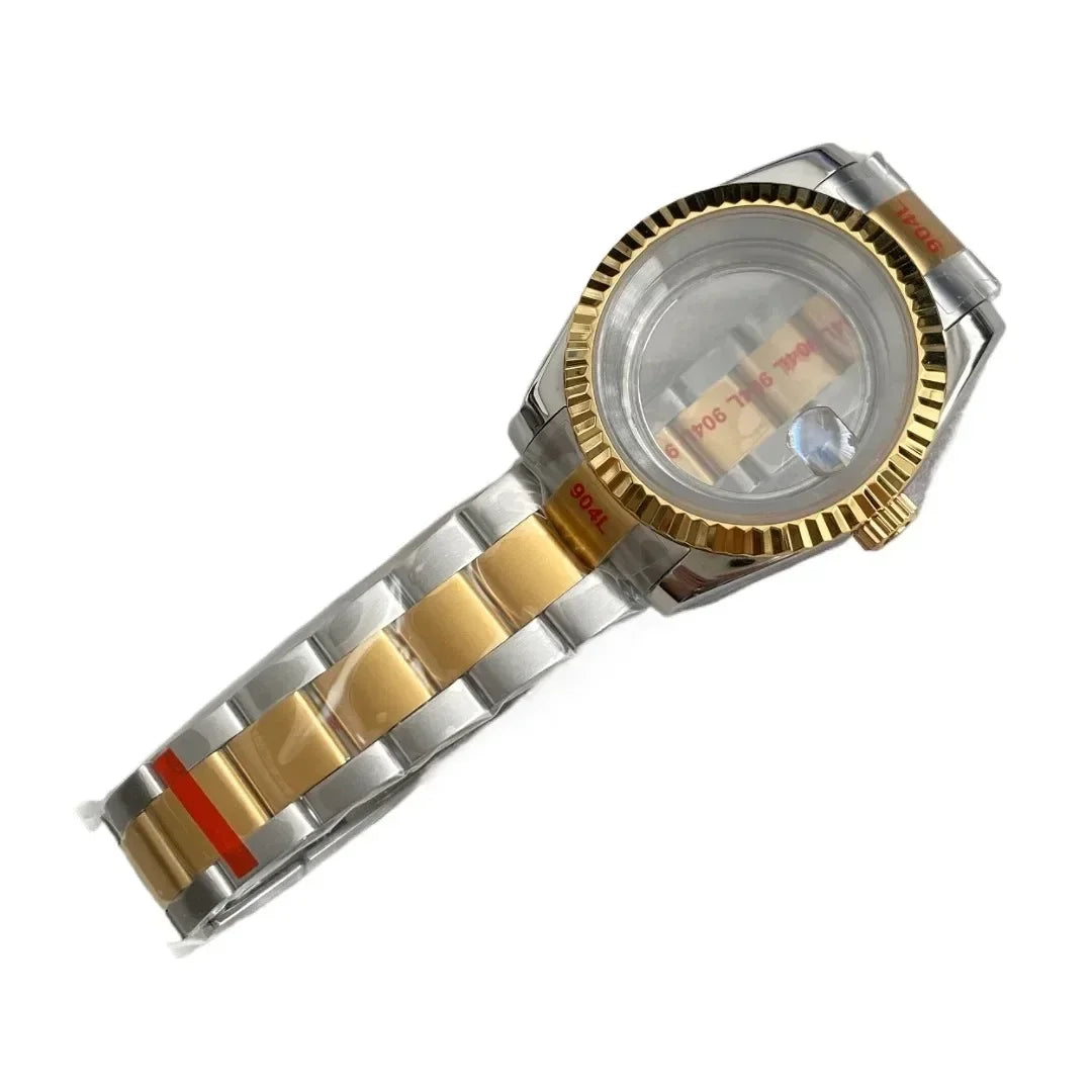 NH35 Watch Case 36mm/39mm 316L Stainless Steel for Seiko Datejust NH35 NH36 Movement 28.5mm Dial for Datejust President Bracelet