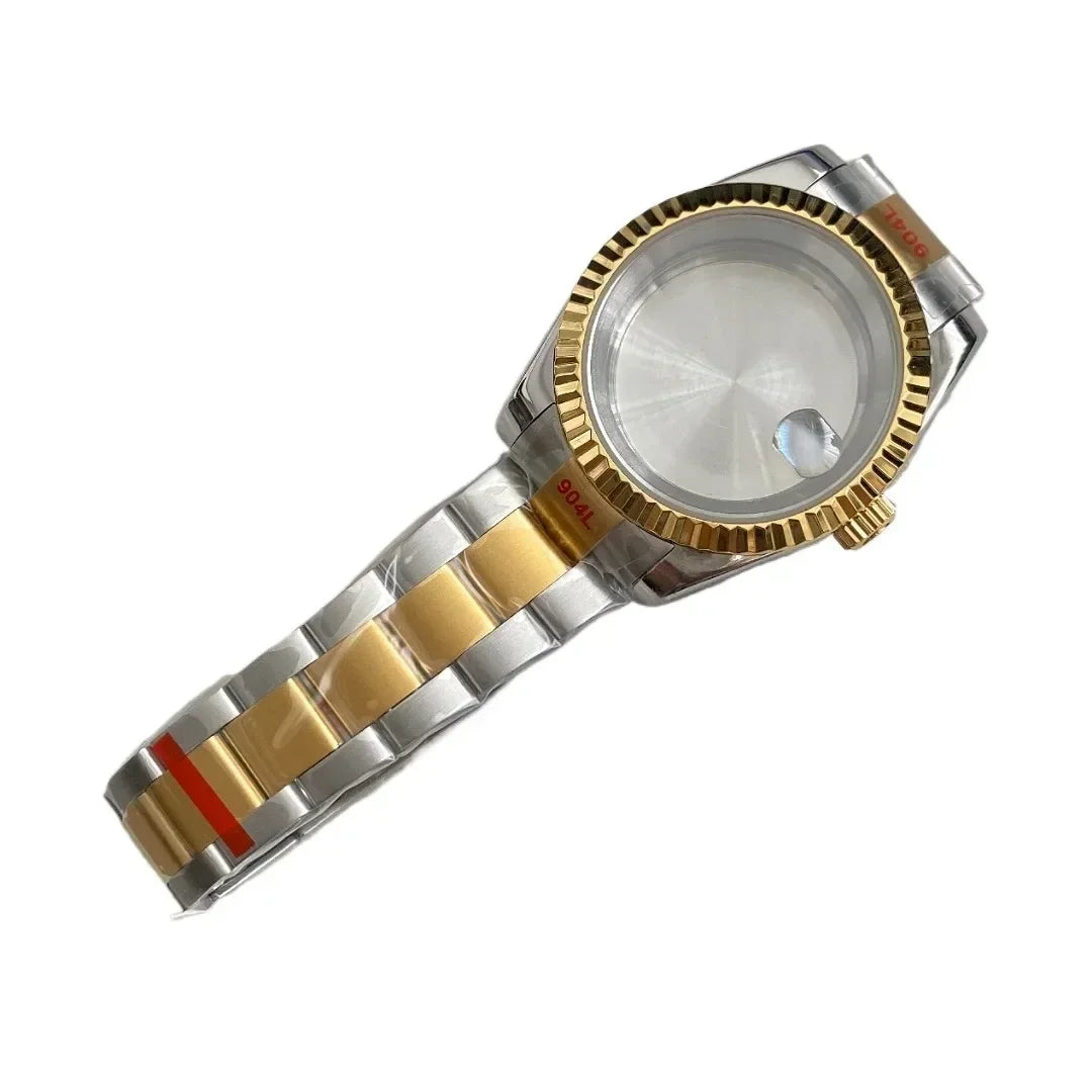 NH35 Watch Case 36mm/39mm 316L Stainless Steel for Seiko Datejust NH35 NH36 Movement 28.5mm Dial for Datejust President Bracelet