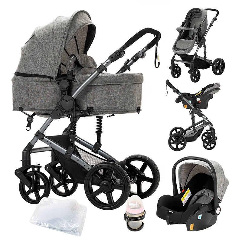 Baby Stroller 3 in 1 stroller lightweight strollers  Baby Carriage mutifunction strollers Baby newborn stroller mother kids