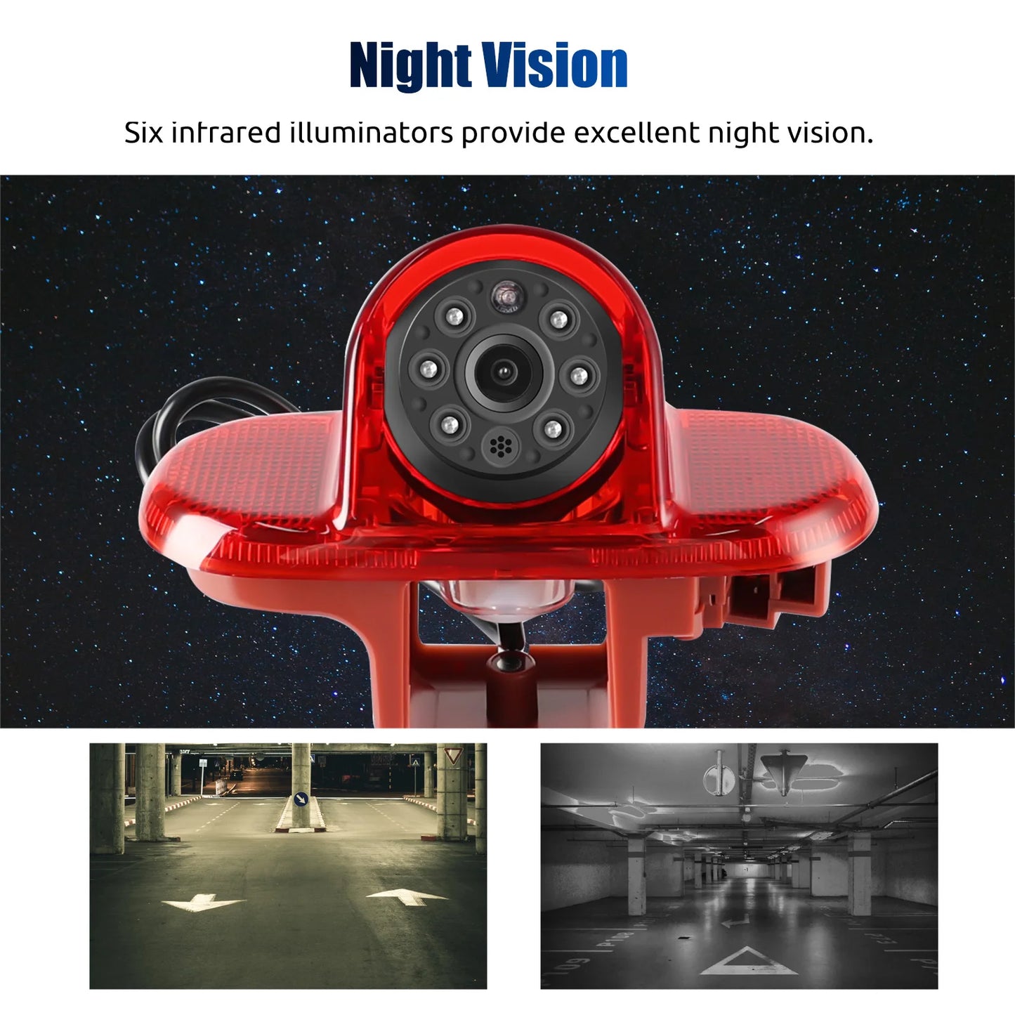ESSGOO Reversing Rear View Backup Camera Night Vision 3rd Brake Light for Renault Trafic MK2/Vauxhall/Opel Vivaro A X83