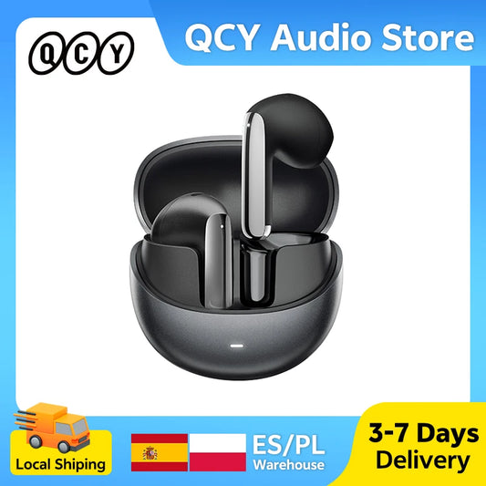 QCY HT10 AilyBuds Pro+ Wireless Bluetooth Earbuds Hi Res LDAC Adaptive Audio ANC Active Noise Cancellation Earphone 28H