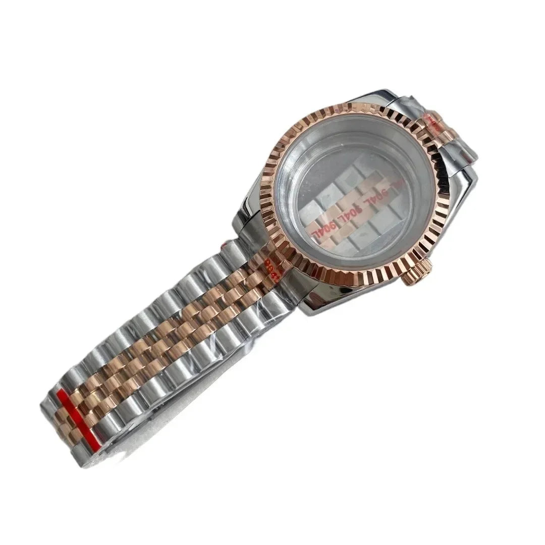 NH35 Watch Case 36mm/39mm 316L Stainless Steel for Seiko Datejust NH35 NH36 Movement 28.5mm Dial for Datejust President Bracelet