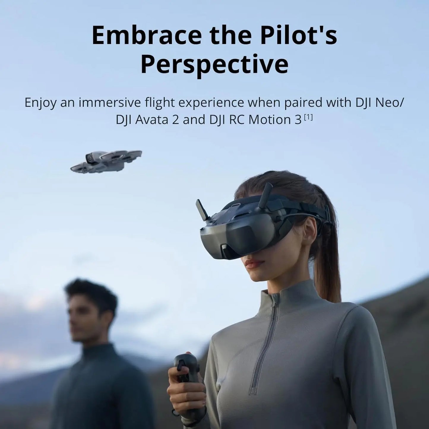 DJI Goggles N3 FPV Goggles 1080p Ultra Wide Screen Immersive Flight Experience FPV Goggle Wireless Streaming Goggles for Drones