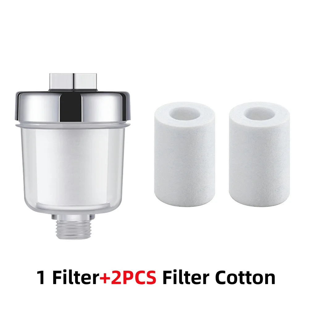 Bath Filter Transparent Bathroom Filtration System Water Outlet Purifier Kits Shower Household Filter PP Cotton High Density