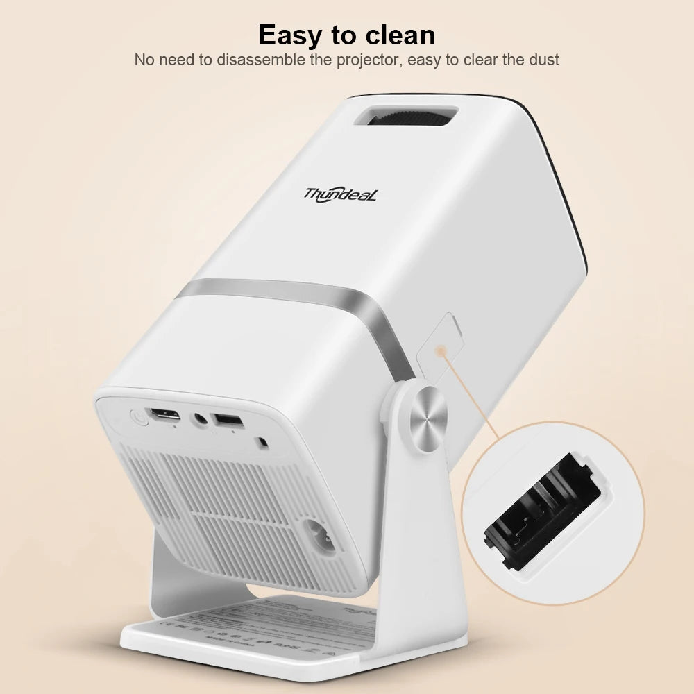 ThundeaL TD80W Full HD 1080P Projector Android 4K WiFi 3D Smart Home Theater TD80 Mini Portable Projector Meeting Video PK HY320