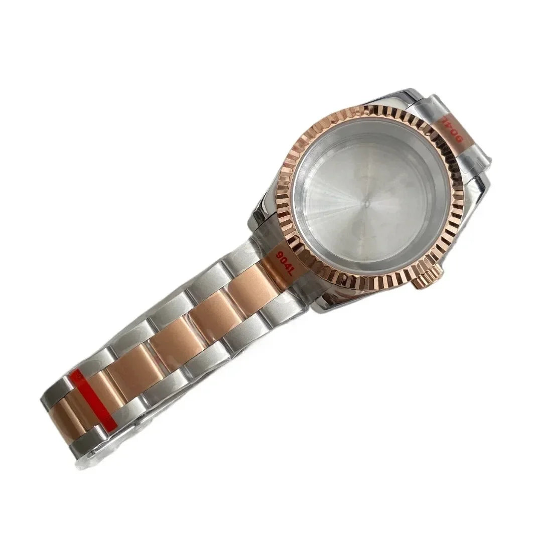 NH35 Watch Case 36mm/39mm 316L Stainless Steel for Seiko Datejust NH35 NH36 Movement 28.5mm Dial for Datejust President Bracelet