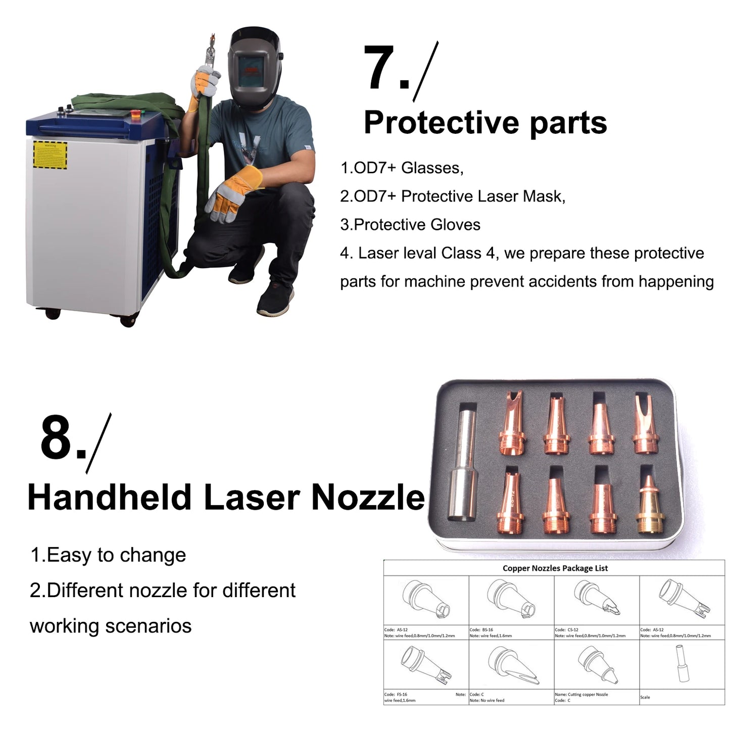 Raycus 3000W 4 in1 Fiber Laser Welding/Cleaning Welder Machine& 2 Channel Feeder machine