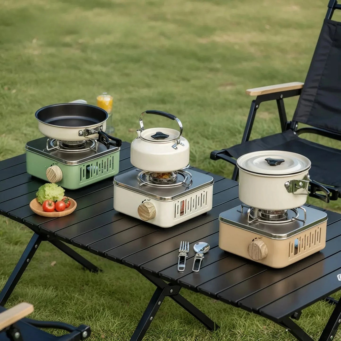 Camping Gas Stove 2800W High Firepower Portable Cassette Furnace Outdoor Gas Burner Picnic Camp