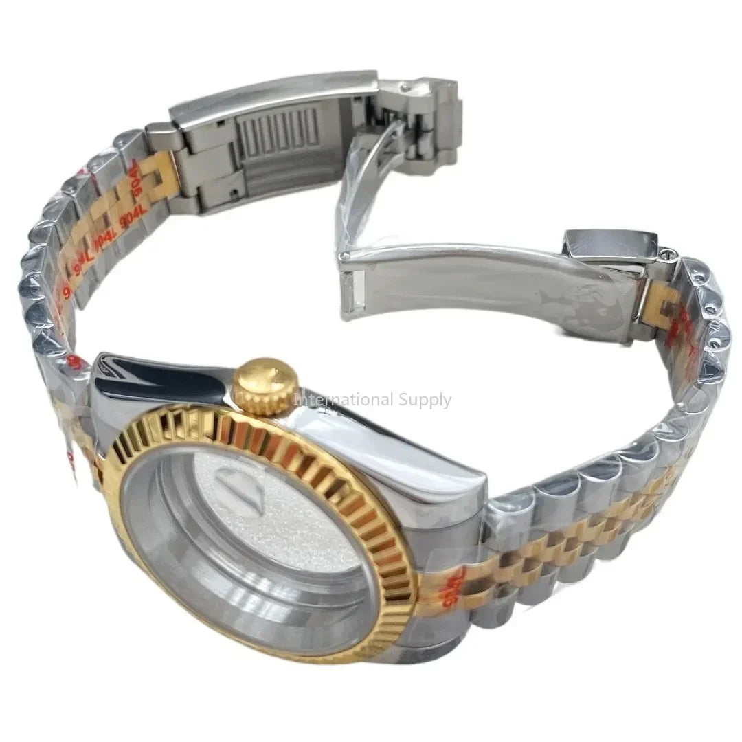 NH35 Watch Case 36mm/39mm 316L Stainless Steel for Seiko Datejust NH35 NH36 Movement 28.5mm Dial for Datejust President Bracelet